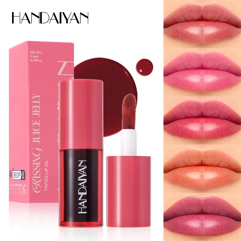 1Pc Long-lasting Lip Dyeing Waterproof Highly Pigmented Lightening Lip Textures Moisturizing Non-stick Cup Lip Tint Stain Makeup