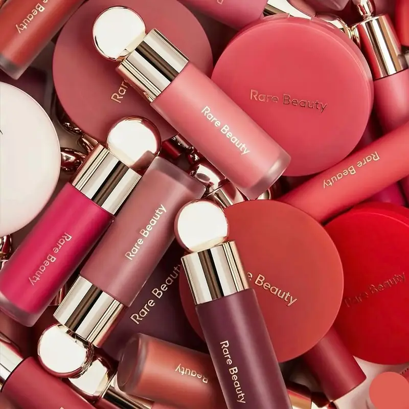 Rare Beauty Lip Gloss Waterproof Non-Stick Cup Lip Glaze Beam Smudge Proof Not Fade Matte Mashed Potato Bliss Happy Joy Blusher — image 2