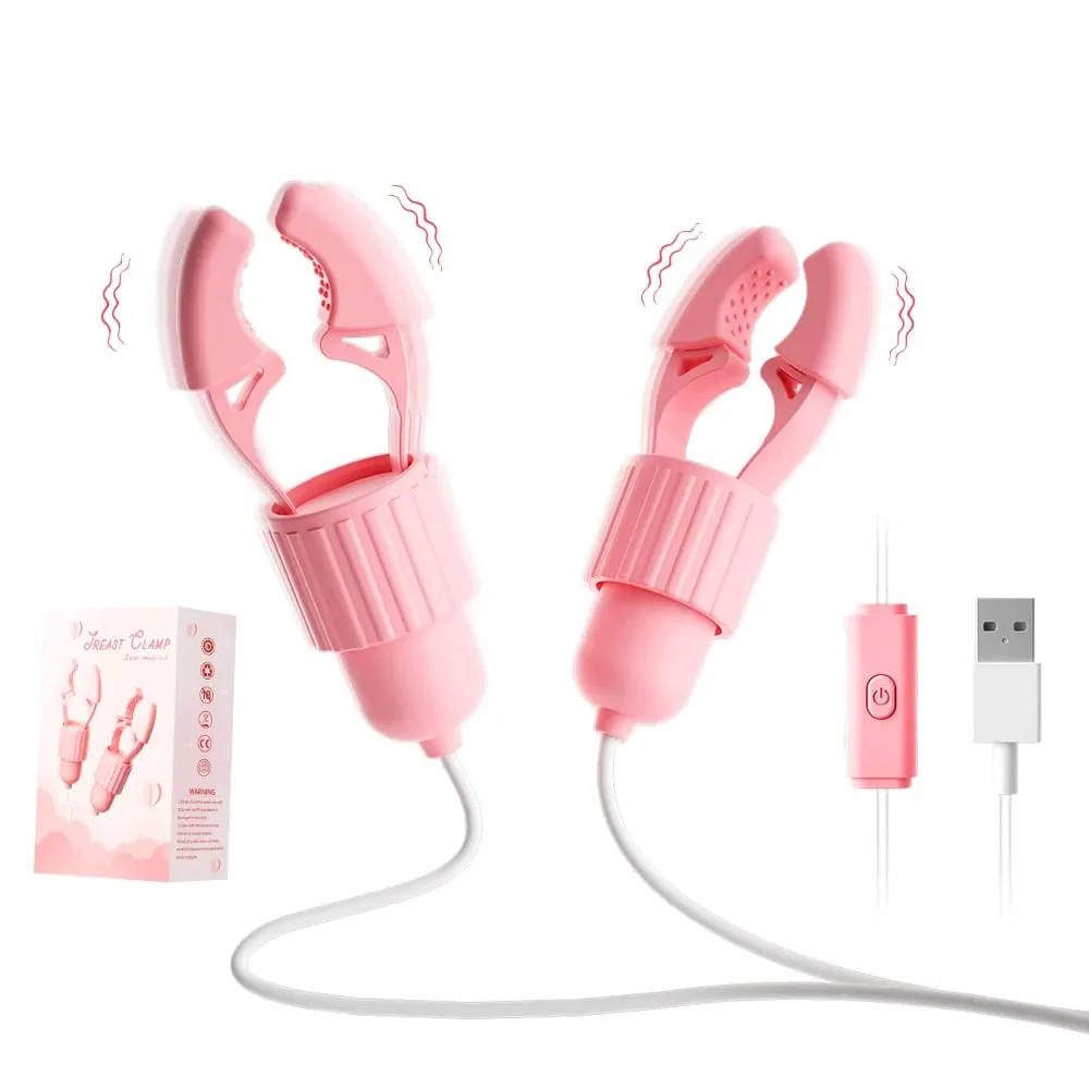 Nipple Vibrator Vibrating Clamps Clitoral Clip Breast Massage Clitoral Stimulation Masturbator Female Sex Toy for Women Adult18+ — image 1