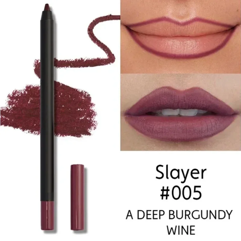 Nude Brown Lip Liner Pencil Lipstick Matte Smooth Waterproof Lipliner Long Lasting Non-stick Cup Lipstick Pen Beauty Cosmetics — image 11