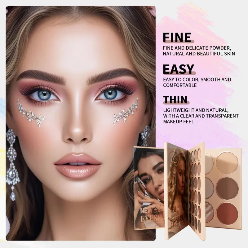 54-color Professional Makeup Palette Book Cosmetics Palette Matte Pearlescent Blush Highlight Contouring All-in-one Cosmetics — image 4