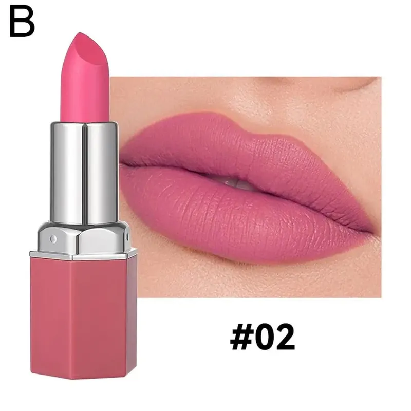 Nude Matte Lipstick Non-stick Cup Lip Stick Not Fading Velvet Lipsticks Waterproof Long Lasting Sexy Red Pink Makeup Cosmetics