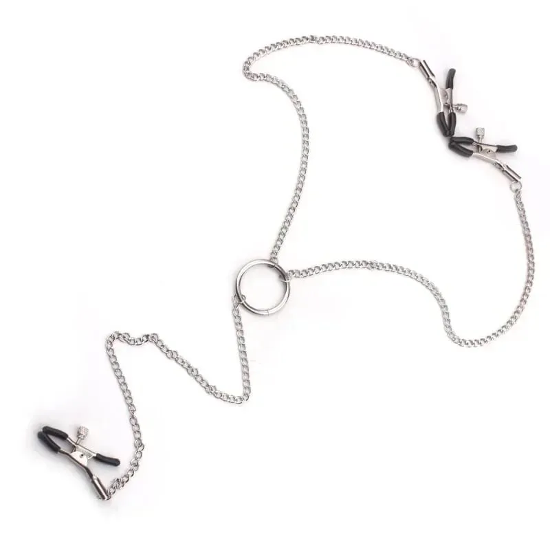 4 Style Steel Nipple Clamps With Chain Bdsm Bondage Slave Fetish Nipple Labia Clitoris Stimulator Sex Toys For Women Sexy Toys — image 3