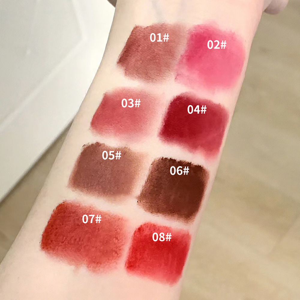 Cappuvini Espresso Matte Lipstick Velvet Lip Glaze Waterproof Long-lasting Texture Smooth Glossy Makeup Setting Lip Color — image 3