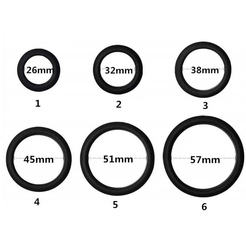 6 Pcs Male Penis Rings Cock Rings Sleeve Delay Ejaculation Silicone Beaded Time Lasting Erection Sex Toys For Men Adult Games — image 13