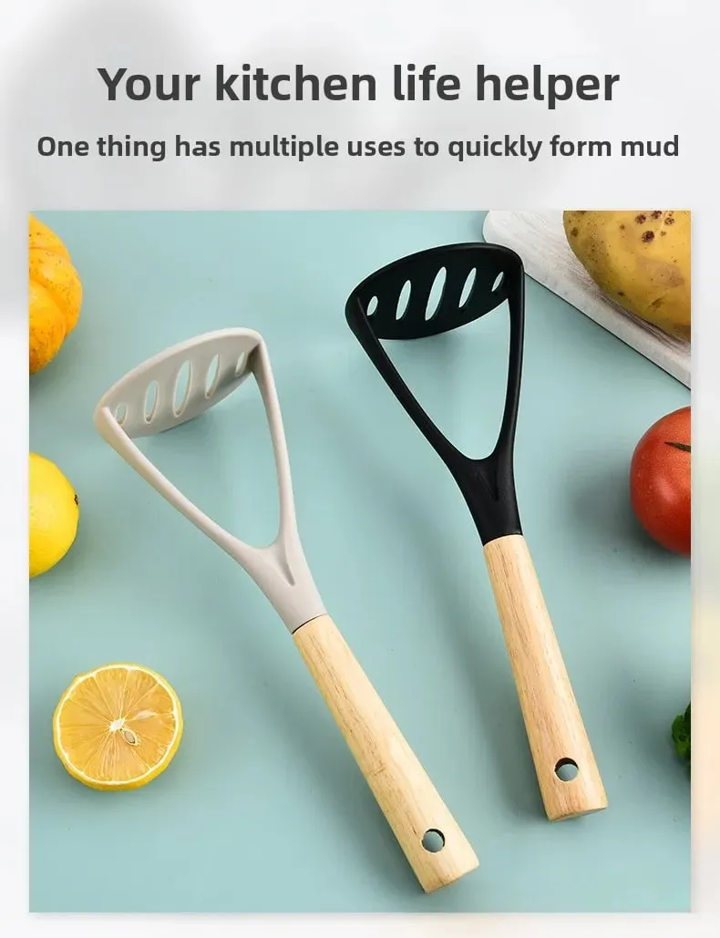 Cross-border kitchen tools Silicone potato press purer Garlic press Potato purer Resistant to high temperatures — image 7