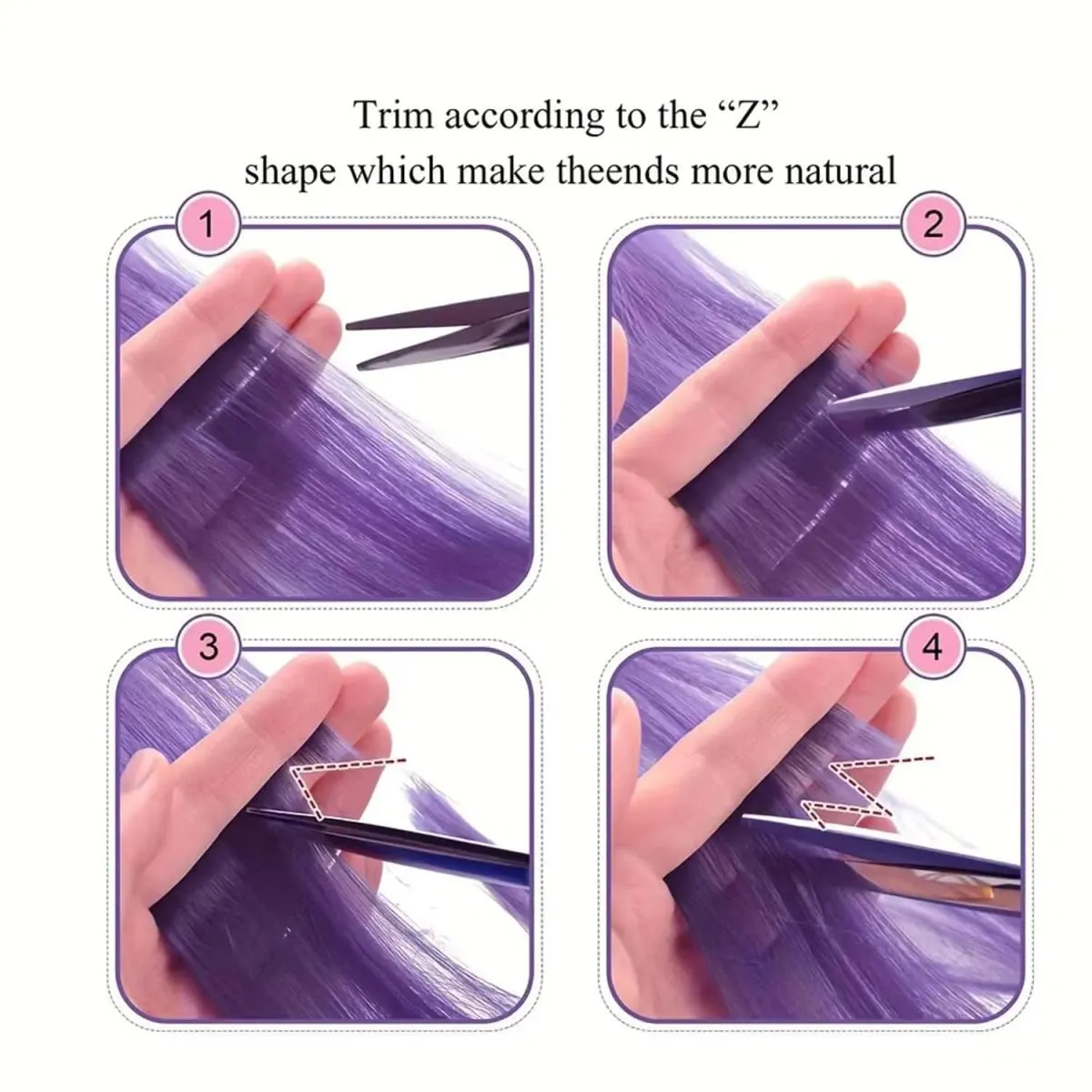 6 pçs extensões de clipe sintético 24 Polegada extensões de cabelo colorido destaques festa longo em linha reta hairpieces para mulheres crianças menina — image 4