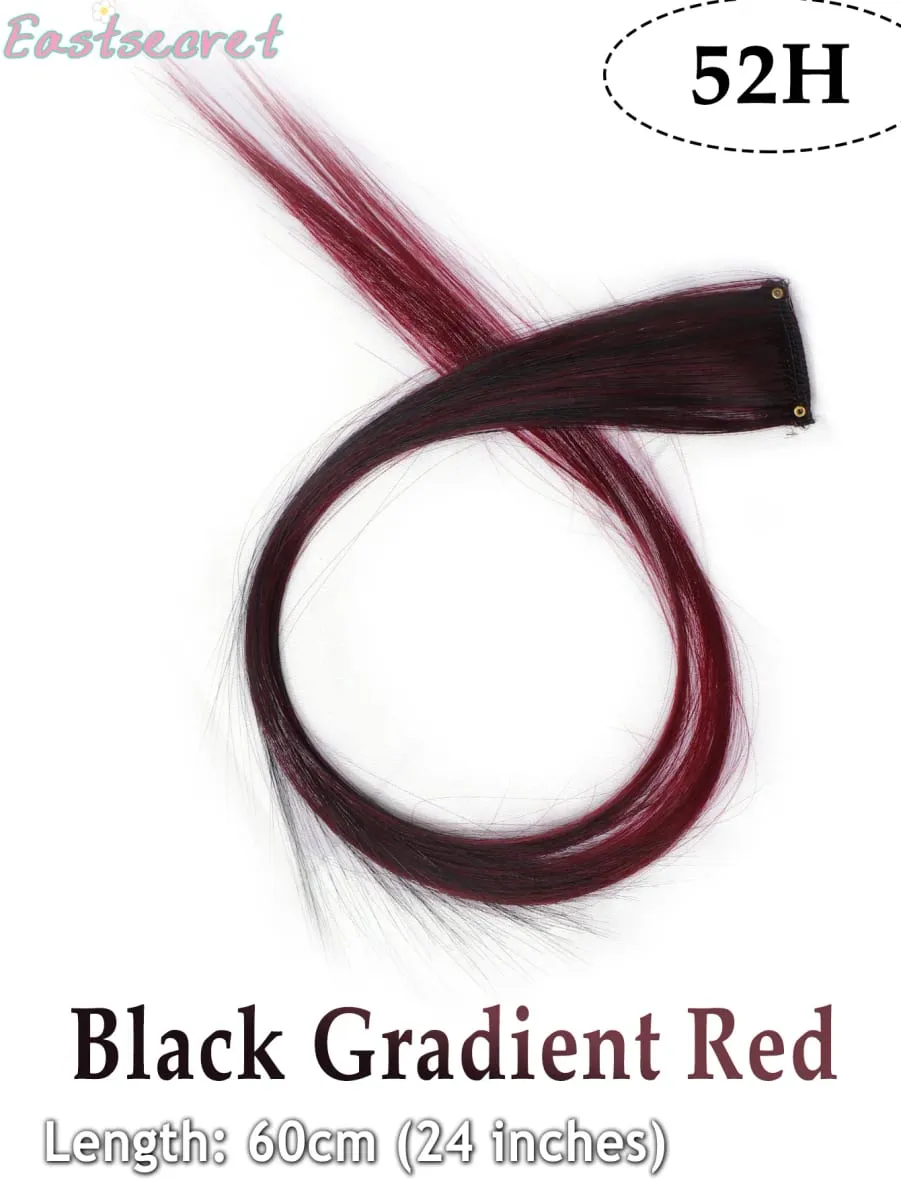 Long Straight Hair In Extensions Synthetic Clip In Hair Extensions for Women Halloween Christmas Party Cosplay Multiple Colors — image 26