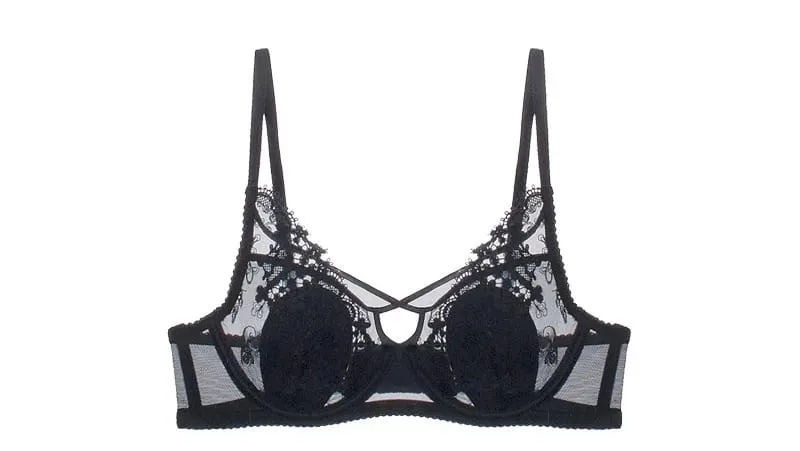 Parisian Lace Bust Reducer - French Steel Ring Bra Set Rabbit-Ear Design Slimming Minimizer Lingerie Tushy for Full Chest — image 8