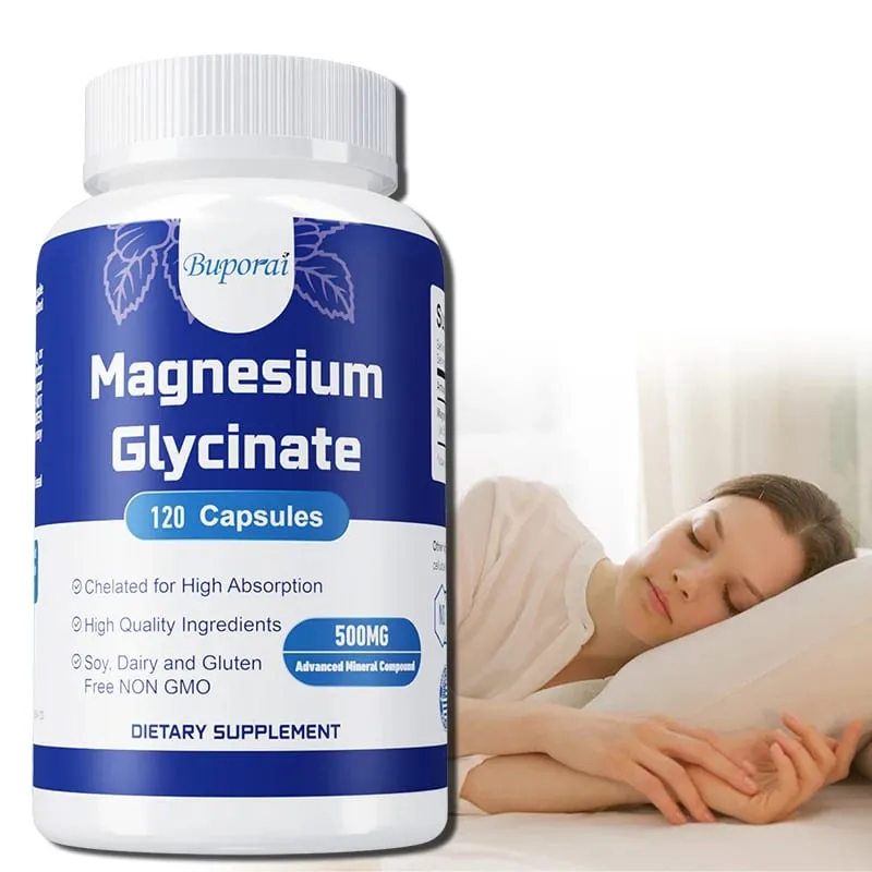Magnesium Glycinate - Support Nerve Heart and Muscle Health Helps with Stress Sleep Quality Support Muscles Recovery — image 1