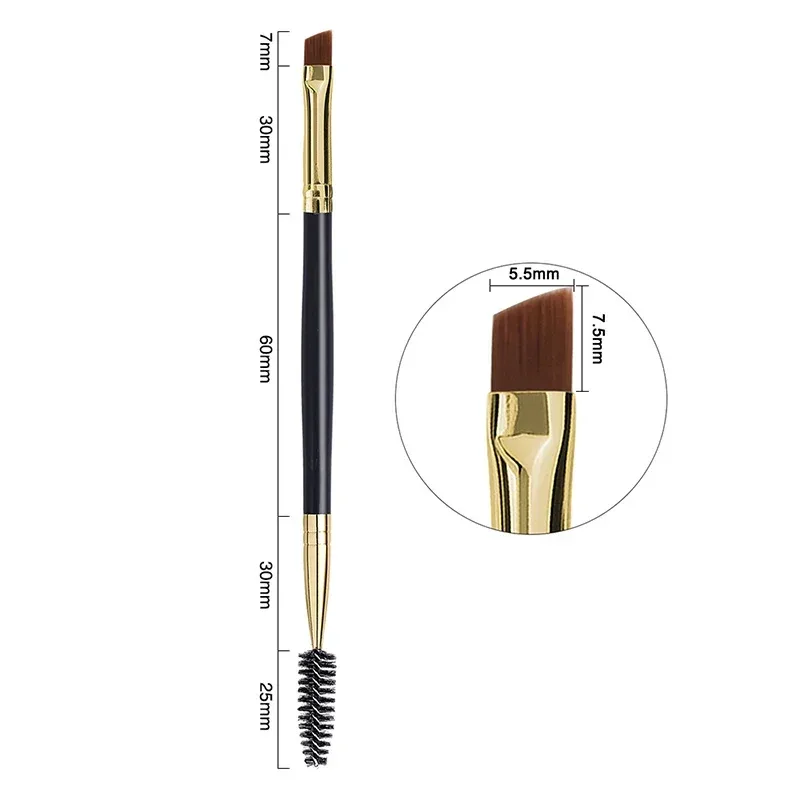 1pc 2 in 1 Double Head Eyebrow brush+Eyelash brush Makeup Tools Cosmetic Brushes Eye lash Make up Brushes brochas maquillaje — image 11