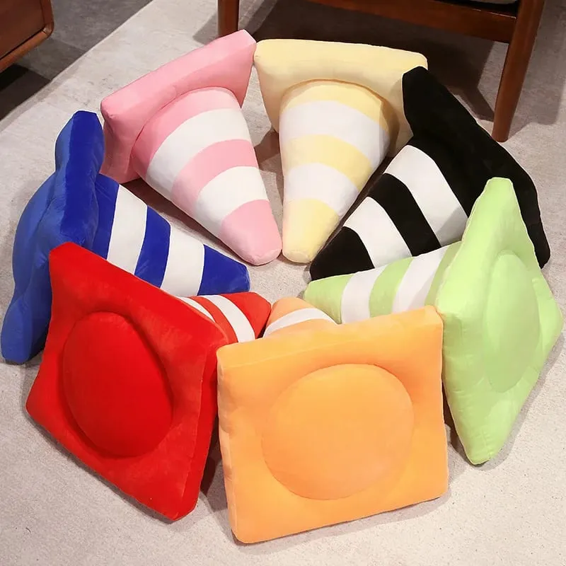 Simulation Traffic cone Plush Pillow Creative Roadblock Stuffed Toy Construction Cone Sign Cushion Doll Kids Boys Road Game Gift — image 10