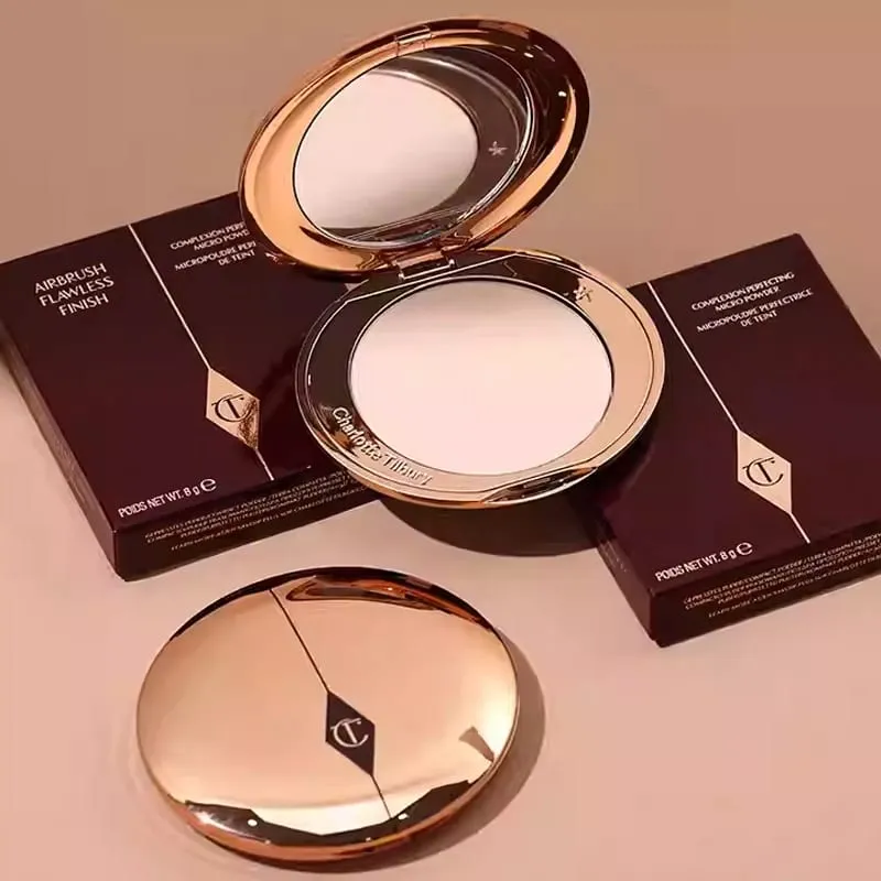 Charlotte Tilbury CT Two-color Heart-shaped Blusher Naturally High-gloss Liquid Powder Set Brightening Pearlescent Glow Powder