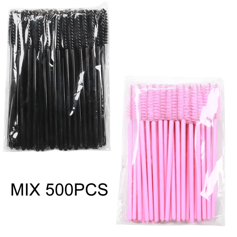 500Pcs Lash Brushes Eyelashes Extension Brush Kits Makeup Tool For EyelashMascara Wands Applicator Spoolers Tools Wholesaler
