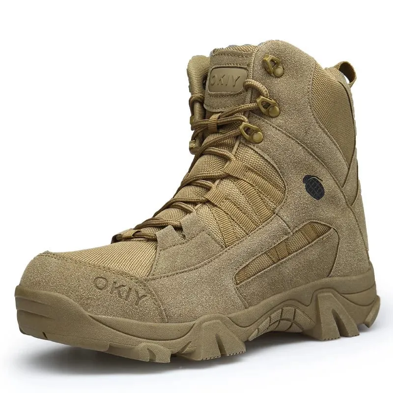 Men Tactical Boots Men Desert Waterproof Work Safety Shoes Hiking Shoes Ankle Outdoor Boots — image 6