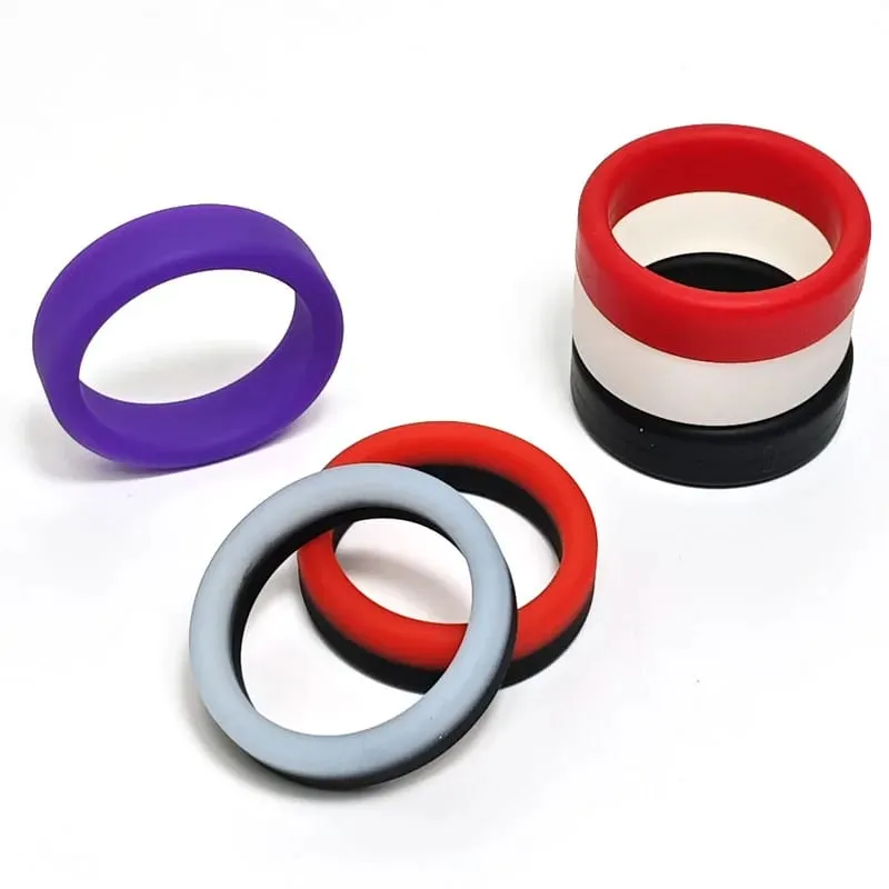 3pcs/set Penis Ring Delay Ejaculation Silicone Reusable Semen Cock Rings on for Men Enlargement Sex Toys For Men Couple Rings — image 6