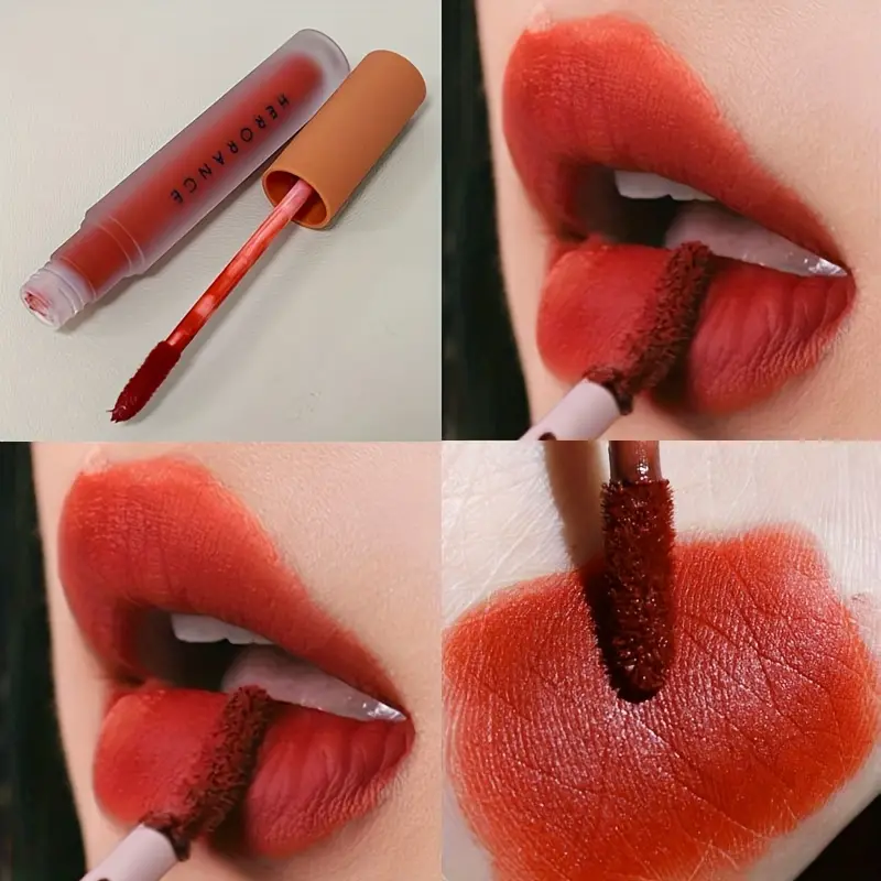 Herorange Velvet Matte Lip Mud Low Saturation Waterproof Long Lasting Non-Sticky Cup Lip Makeup — image 2