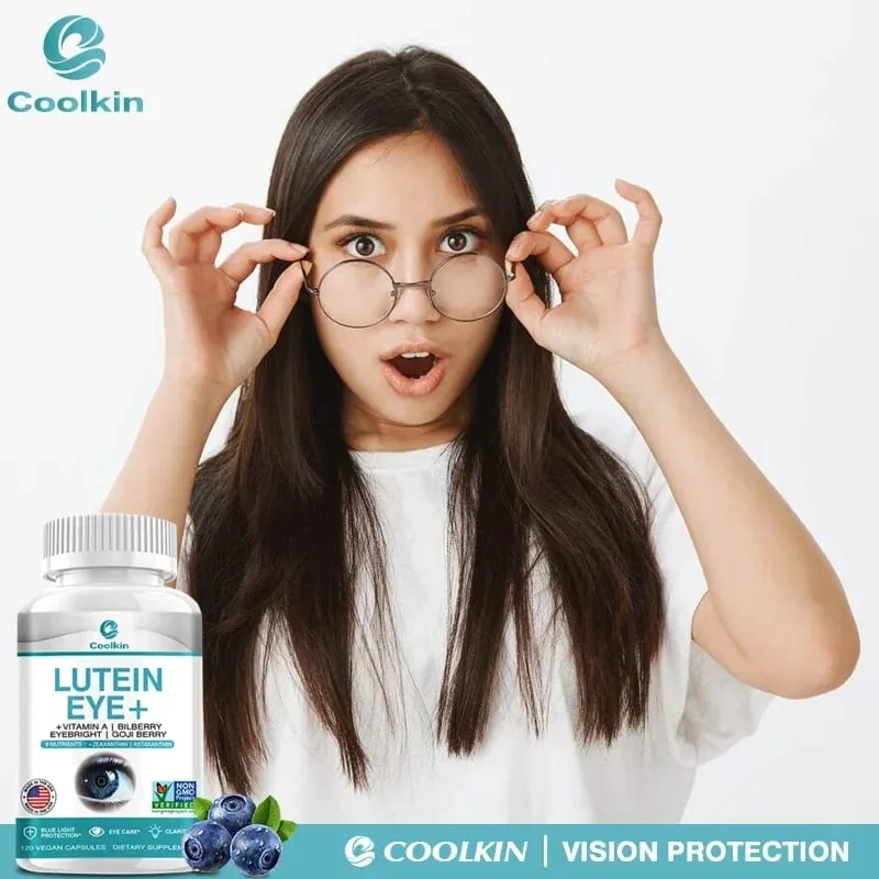 Supplément de lutéine - Vitamine A + Myrtille Eyebright + GO JI Wolfberry pour soulager la fatigue et la sécheresse oculairesCapsules — image 4