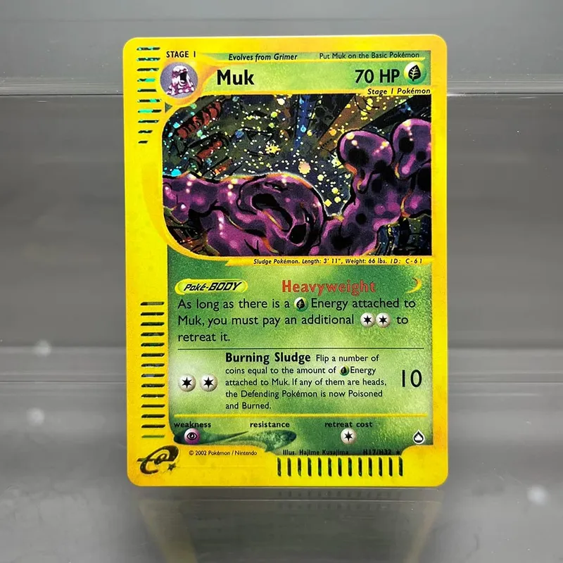 PKM Cards Tyranitar Gengar Nidoking Single Foil Cards Aquapolis Espeon Hypno Classic Game Collection Cards PTCG Proxy Cards — image 16