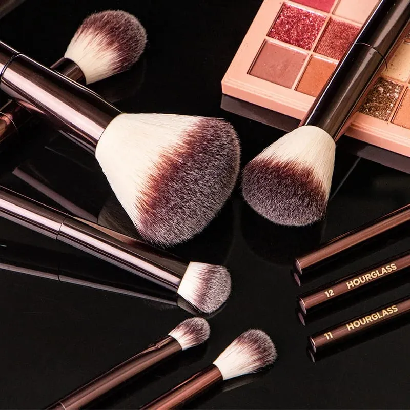 Hourglass Cruelty Free Makeup Brush-2024 New 10 Brushes Set Blusher Powder Eyeshadow Foundation Brush Luxury Vegan Makeup Tools — image 5