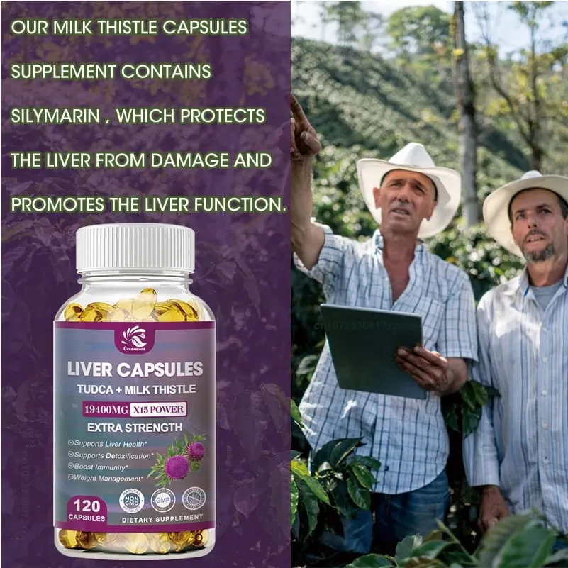 Greensure Organic Milk Thistle Extract Capsule | Dandelion | Artichoke Extract | Beet Root | - 60/120 Capsules