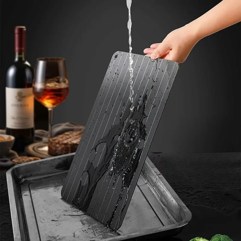 Fast Defrosting Tray for Frozen Meat Large Size Thawing Plate with Groove Design Defrost Food Rapid Safer Kitchen Gadgets Tools — image 4