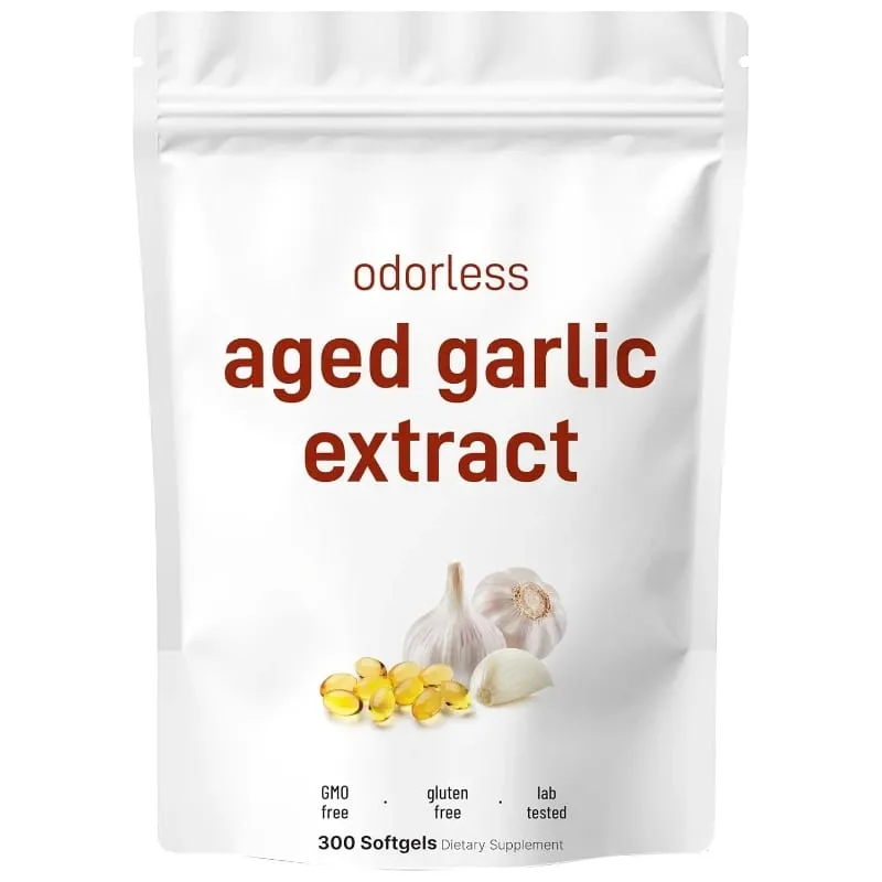 Geurloze knoflookoliecapsules 2 jaar oud knoflookextract Natuurlijke kruidensupplementen met gekweekte Allium Sativum-bol 300 softgels — image 8