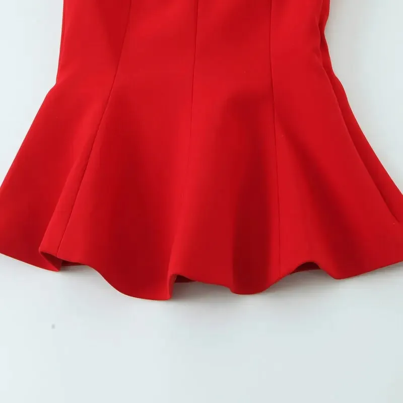 Ele Bal Crop Top Women's Faion Spring Summer Slim Fit Elastic Skirt Sle Hemline New Arrival Vest Strap Tops — image 8