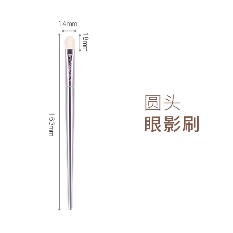 Silver High quality full functional Makeup brushes Foundation Powder Blusher Highlight Eyeshadow Flat eyebrow Make up brushes — image 23