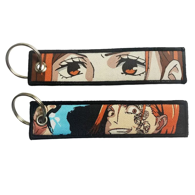 Embroidery Cool Eagle Beak Keychain Lanyard Anime Manga Series Badge Holder USB Pendant Portable Key Lanyard Accessories