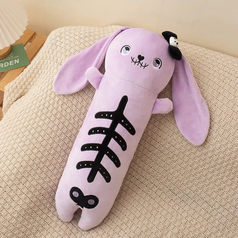60 cm Horror Goth Peluche Coniglio Panda Peluche Simpatico Corpo Cuscino Halloween Party Decor Regalo Divertente Per Ragazza Ragazzo — image 10