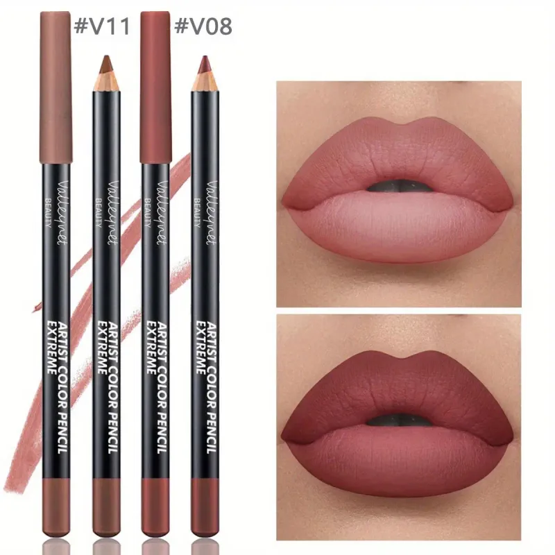 2pcs Lip Liner Makeup Duo:long-lasting waterproof Matte Formula Is Gentle on Sensitive Skin and Ideal for Light Beige Tones — image 6