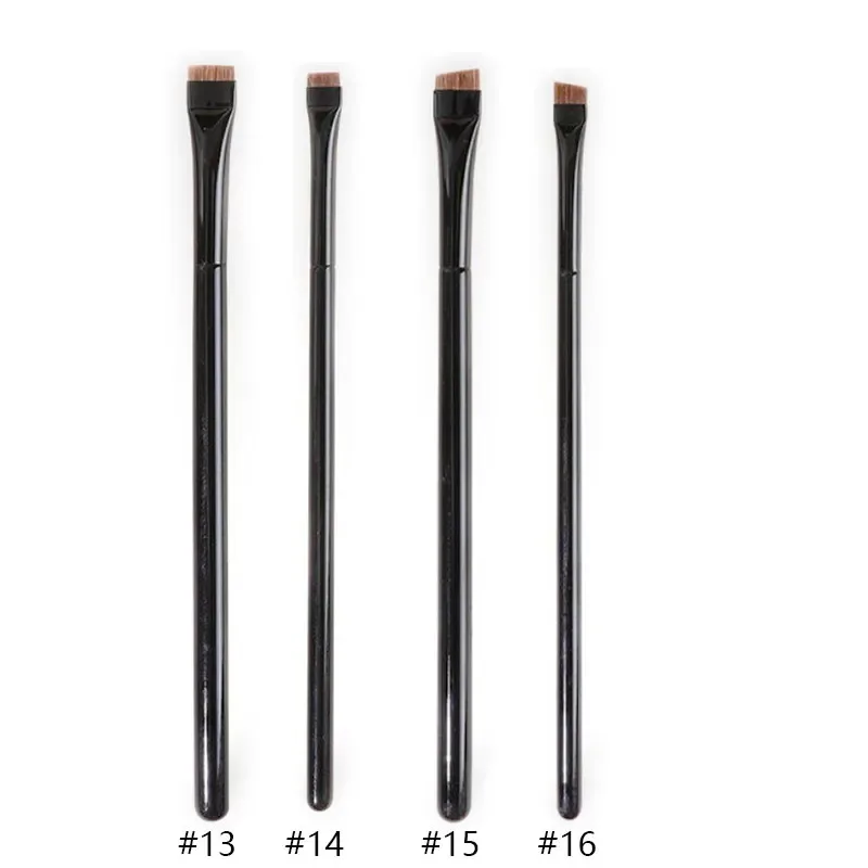 1pc Super Thin Angled liner Make up brush Eye brow Synthetic hair Makeup brushes Fine Eyebrow sharp cosmetic tools Professional