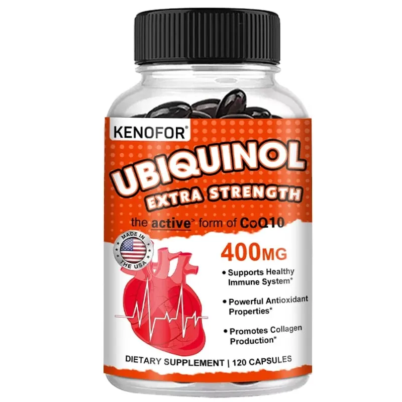 Coenzyme Q10 400 mg Softgel Antioxidant - Excellent absorbency active form for heart immune and skin health — image 9
