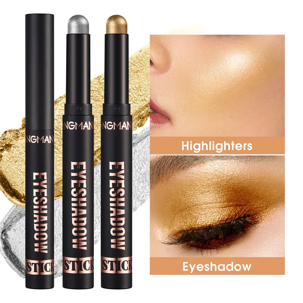 1PC Waterproof Pearlescent Eyeshadow Pencil Stick 8 Colors Lasting Glitter Shimmer Eye Shadow Highlighter Pen Eyes Makeup Tools — image 4