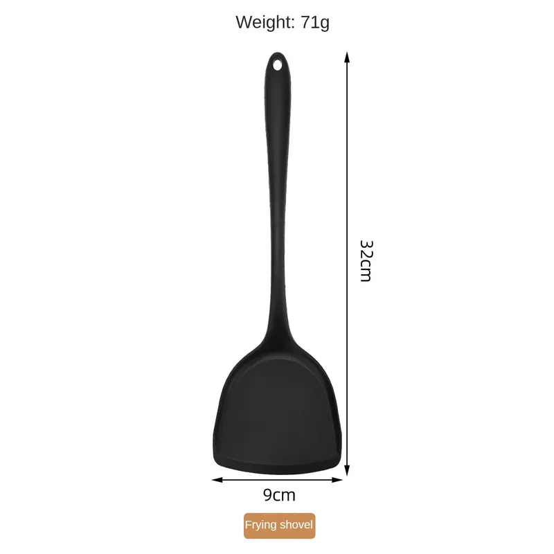 1/10PCS Food-Grade Silicone Kitchen Tools Set Heat-Resistant Slotted Spoon for Non-Stick Cookware & Hot Pot Multi-Use Strainer — image 12