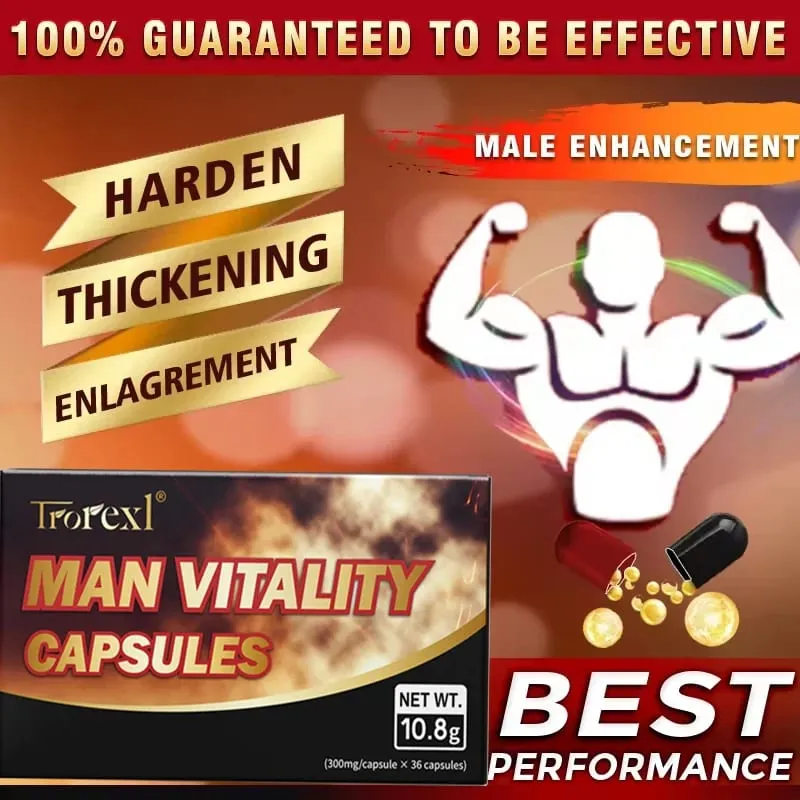 Epimedium Ginseng Capsules Booster for Men Enhance Energy & Endurance Muscle Growth Supplement Non-GMo — image 3