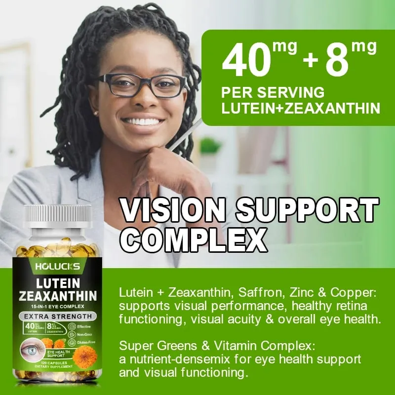 Lutein and Zeaxanthin Extract Supplement - Eye Vitamins Supports Tired Dry Eyes Macular-Eye Health & Vision Support — image 4