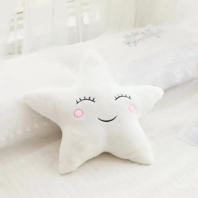 New Stuffed Cloud Moon Star Raindrop Plush Pillow Soft Cushion Toys For Children Baby Kids Girl Christmas Gift Room Car Decor — image 18