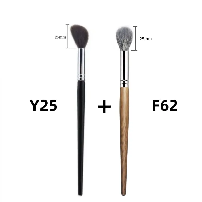 Highlighter Makeup Brushes Blush Angled Face Natural Goat Hair High Quality Blending Powder Make Up Brush — image 12
