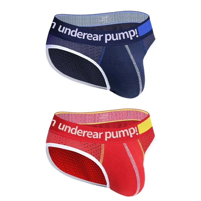 남자의 낮은 허리 슬리밍 메쉬 팬티 U 볼록한 주머니 탄성 허리띠 통기성 다채로운 Jockstrap 속옷