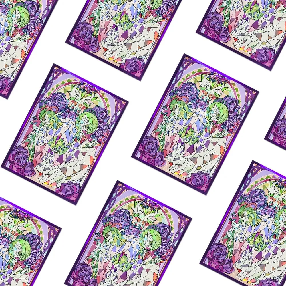 60PCS-120PCS 66×91mm Holographic Anime Card Sleeves for MGT Top Loading Board Game Inner Card Protector Compatible with TCG/PTCG — image 4