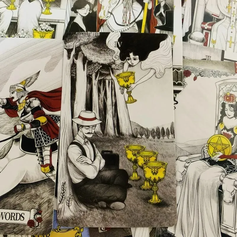 Secret Mirror Tarot cards 80 deck 10x6.3cm Divination Deck English Vision Edition Tarot Board Playing Game For Party — image 5