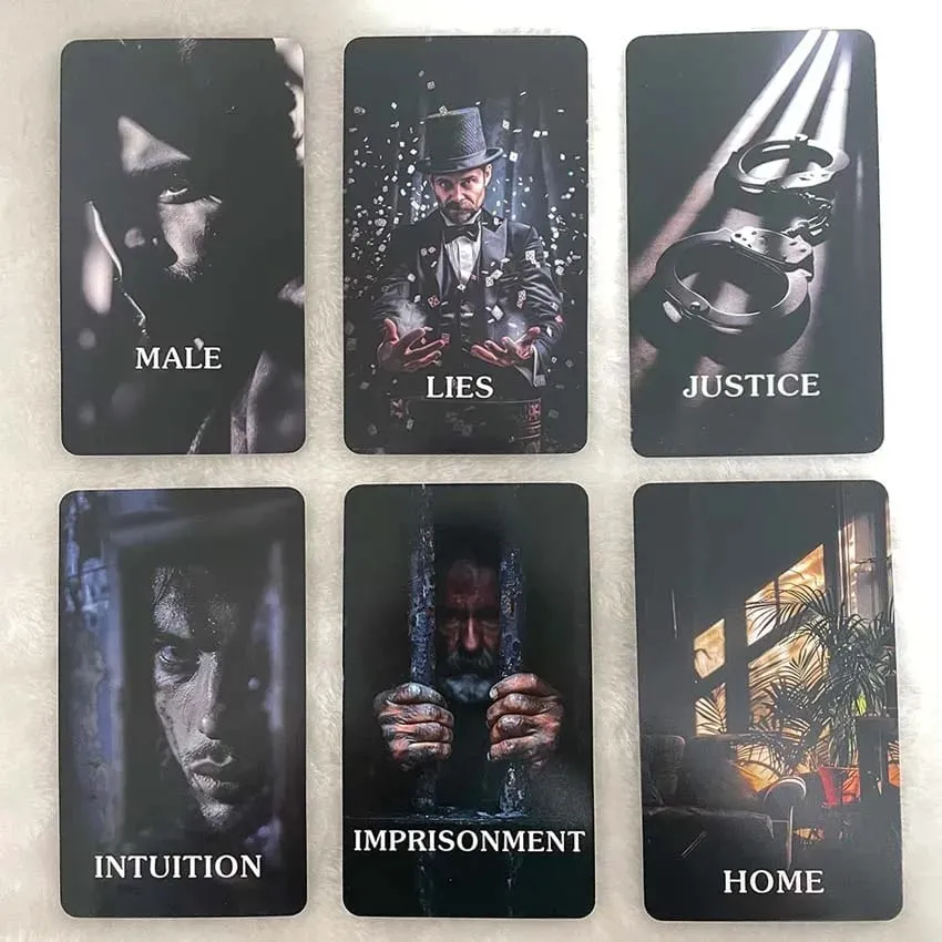 12x7cm True Crime Oracle Deck 80-cards Divination Taro in Box Card Games — image 2