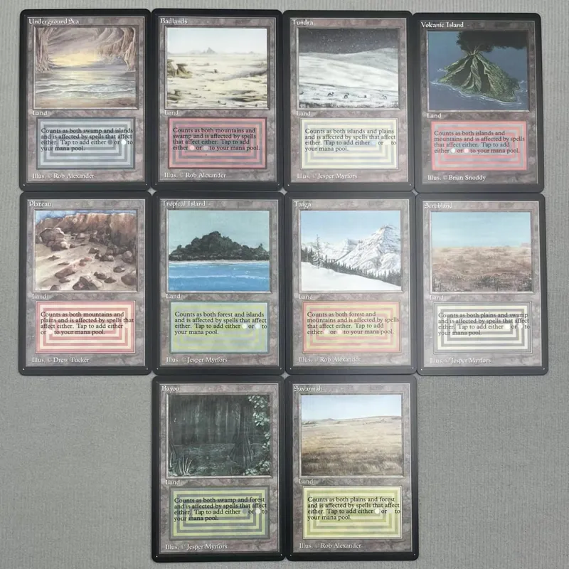 TCG Proxy Cards Deck Borad Games Single Hologram Black Lotus Power9 Dual Lands The One Ring — image 5