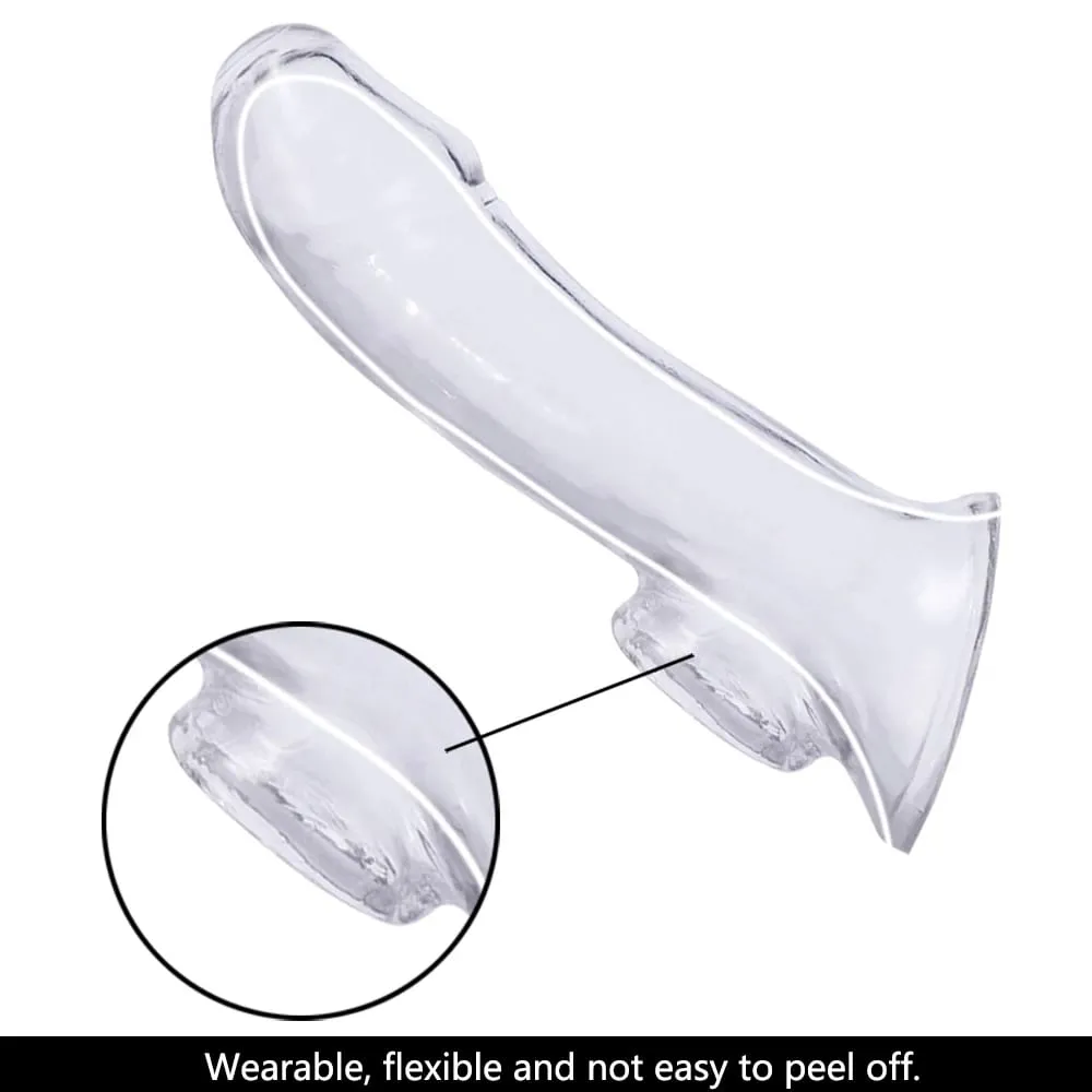Extension Reusable Condom Penis Sleeve Male Enlargement Time Delay Dildo Enhancer Cock Rings Crystal Clear Condom Adult Sex Toys