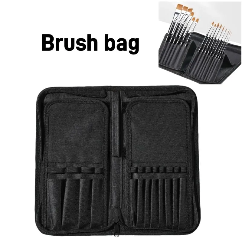 Brush storage brush bag large capacity foldable portable make up brush bag dedicated storage bag for body painting makeup — image 7