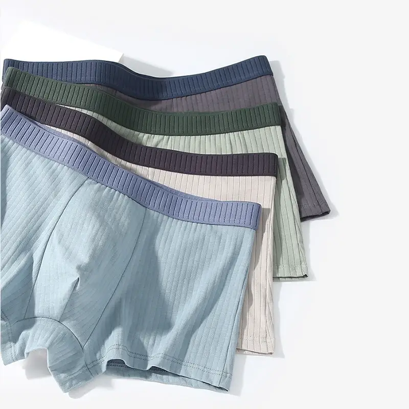 Men's Cotton Panties Underwears Boxers Men Underpants Cotton Thermal For Man Breath Able Homme Sexy Soft Male Short 7Pcs/Lot — image 1