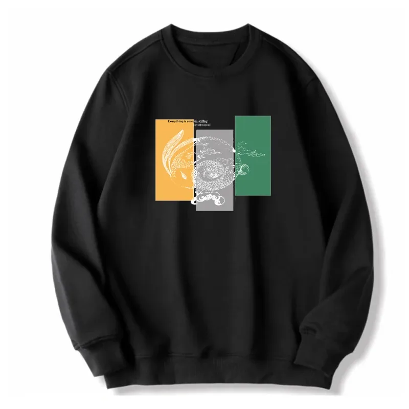 Sweatshirt Pullovers Men Oversized Sweater Plus Size 6XL 7XL 8XL Man Round Neck Long Sleeve Printed Loose Tops Big Size Clothing — image 12