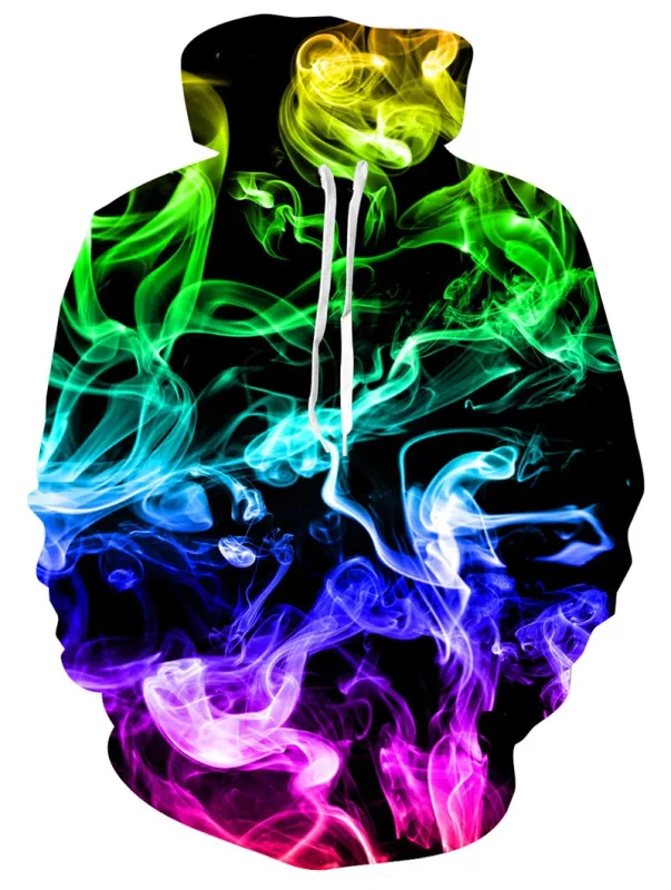 Herenhoodies Dierenkatprint 3D Patternv Herfstpullover met capuchon en zak met capuchon Streetwear Los comfortabel — image 4